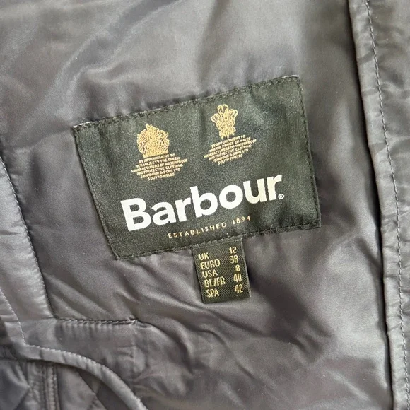 Quilted Navy Jacket with Gold Buttons - Picture 2 of 4